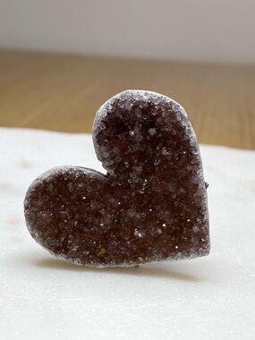 Lavender Raw Stone Statement Ring - Silver Tone